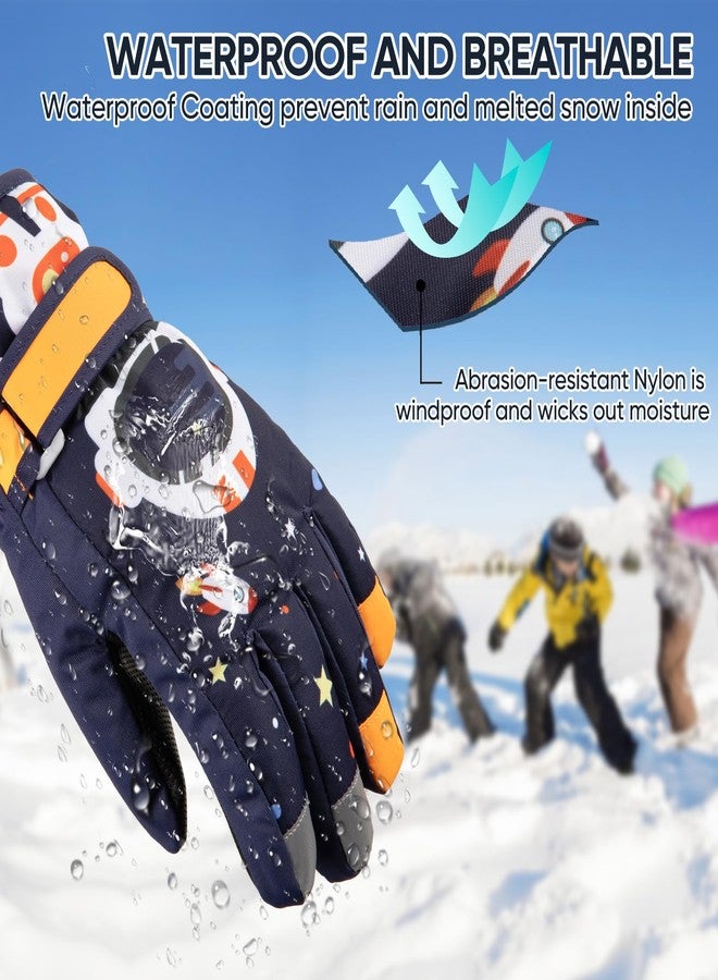 OMECHY Kids Ski Snow Gloves Waterproof Winter Cold Weather Windproof Warm Snowboard Sport Mittens for Boys Girls - Image 5